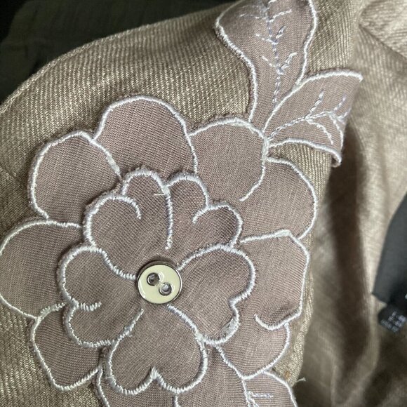 TRICOT CHIC Linen Jacket size 12 US - Picture 12 of 16